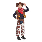 Cross-border Halloween Cosplay Costume Western Cowboy Vest and Skirt for Kids - Halloweez