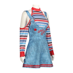 Chucky Ghost Return Chucky Cosplay Costume for Halloween Horror Doll Overalls Performance - Halloweez