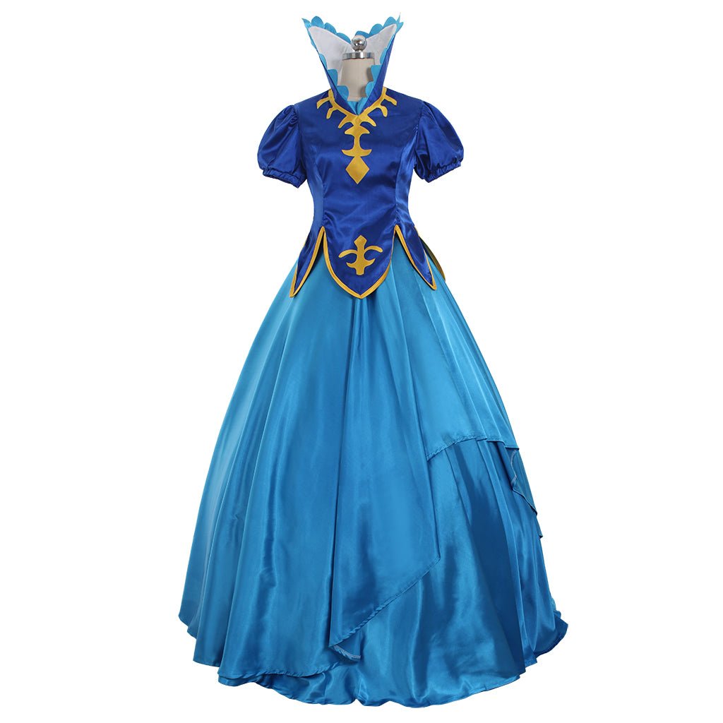 Halloweez Juvia Lockser Cosplay Costume - Enchanting Blue Lolita Dress for Parties - Halloweez
