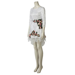 Halloweez Cosplay Dress - Divine Blossom Floral White Costume for Women - Halloweez