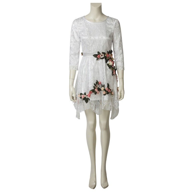 Halloweez Cosplay Dress - Divine Blossom Floral White Costume for Women - Halloweez
