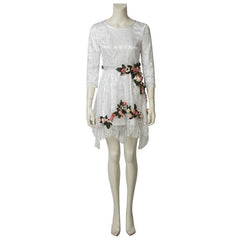 Halloweez Cosplay Dress - Divine Blossom Floral White Costume for Women - Halloweez