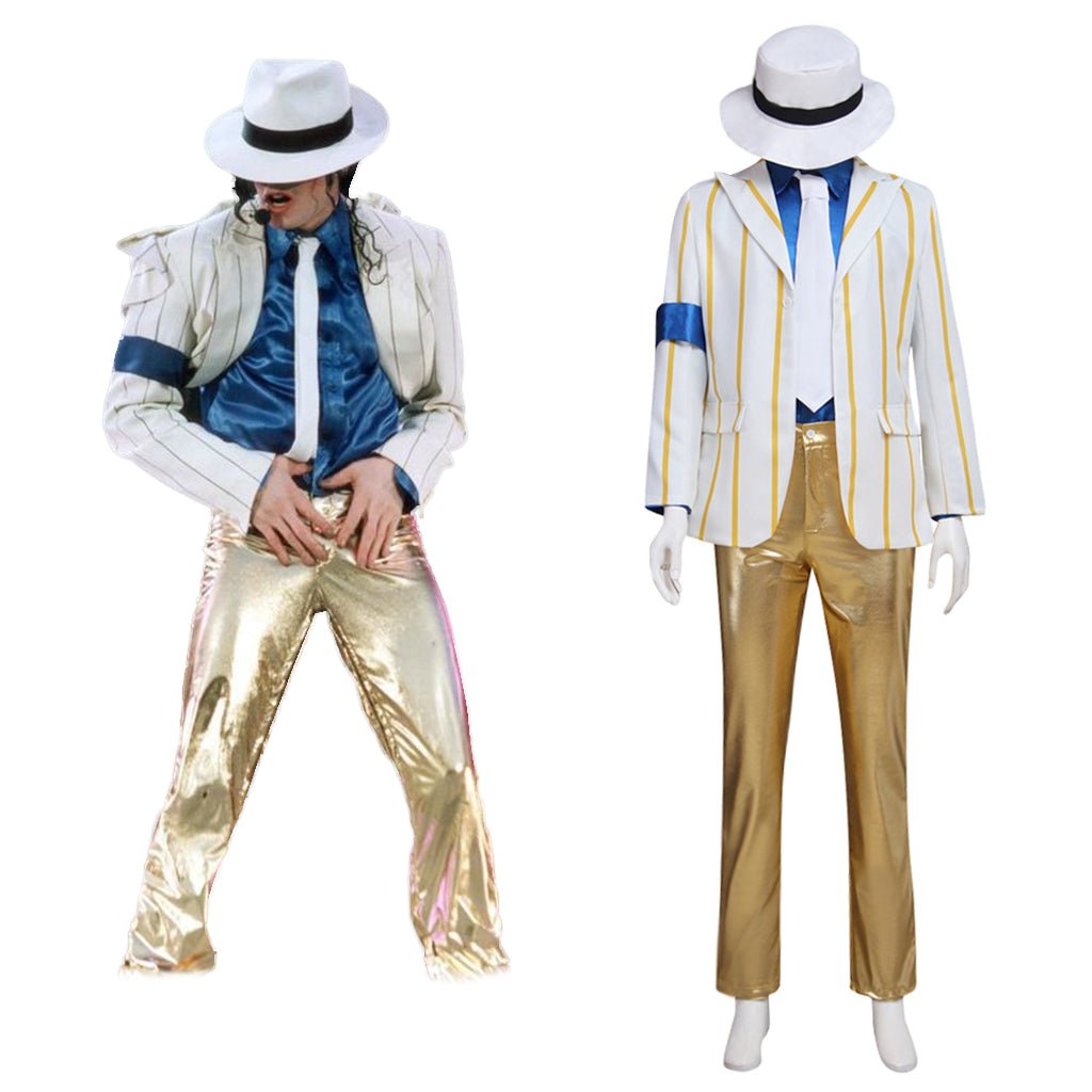 Halloweez Celebrity Cosplay Costume Jacket & Suit | Stage Performance Outfit with Hat, Top, Pants | Ideal for Halloween, Dance, and Party Events - Halloweez