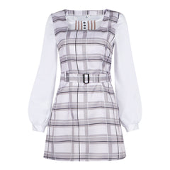 BanG Dream Chihaya Anon Cosplay Costume School JK Uniform Plaid Dress Anime Outfit - Halloweez