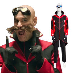 Dr. Eggman Movie Same Cosplay Full Set Halloween Costume from Sonic the Hedgehog 2 - Halloweez