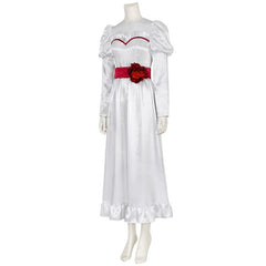 Elegant Halloween Ghost Bride Cosplay Costume - White Long Princess Dress for Carnival Parties - Halloweez