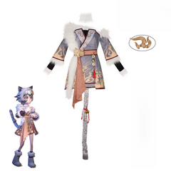 Supernatural Task Force Xiaohuang Snow‑Feather Outfit Cosplay Costume Custom for Halloween Expo
