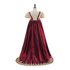 Regency Pink Vest & Beige Skirt Cosplay Costume – Elegant Outfit - Halloweez