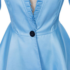 Elegant Gothic High-Low Cocktail Dress – Women's Vintage Medieval Cosplay Long Sleeve Bodycon Costume - Halloweez