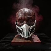 Mortal Kombat Sub-Zero Half Face Mask Cos Prop for Halloween & Photoshoot
