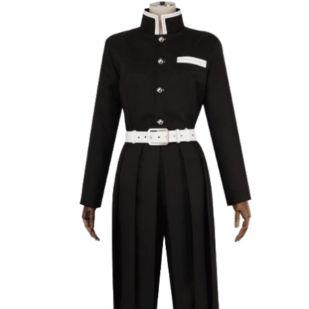 Official Demon Slayer Kimetsu no Yaiba Corps Uniform Tanjiro Nezuko Cosplay Costume Set - Halloweez