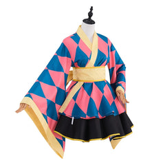 Howl's Moving Castle Pink Kimono Lolita Dress for Women Cosplay Costume - Halloweez