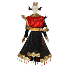 Fifth Personality Cosplay Costume Fool's Gold Sinful Molten Fire Mask Headwear Horns Halloween - Halloweez