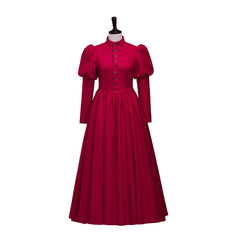 Edward Red Dress Cosplay Costume – High-Quality Anime-Inspired Outfit - Halloweez