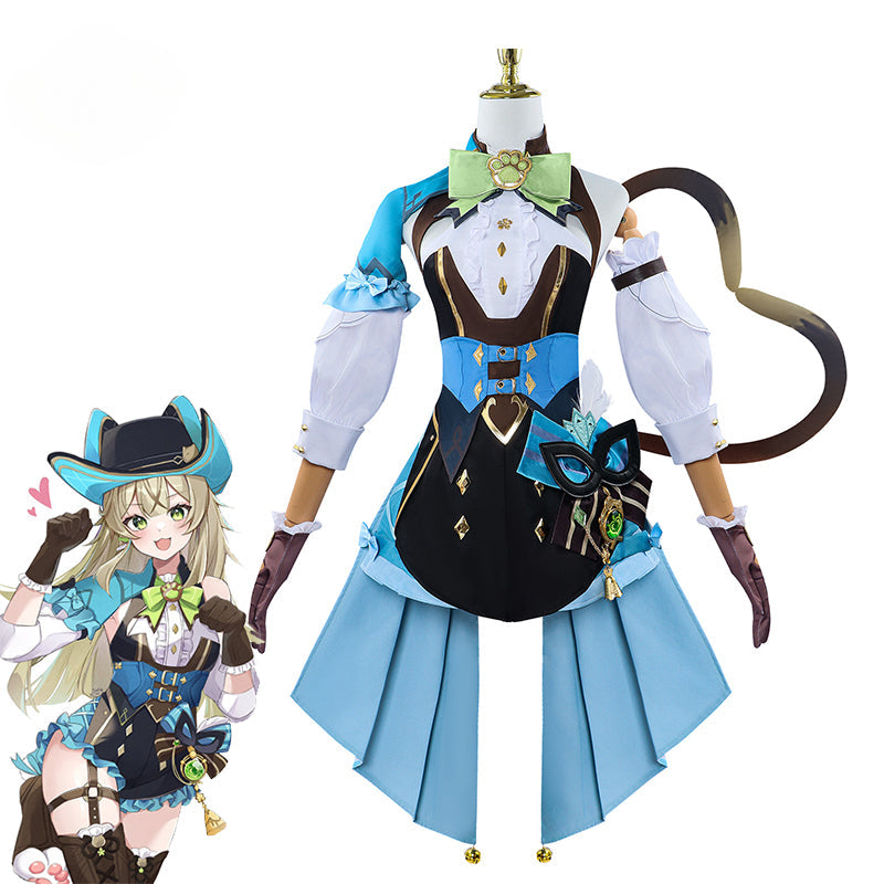 Halloweez Kirara Cosplay Costume - Genshin Impact Phantom Boots Cat Style Women's Uniform for Halloween Parties - Halloweez