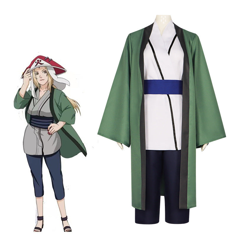 Ninja Anime Cosplay Costume Tsunade Granny Same Role Play Stage Performance Halloween Costume - Halloweez