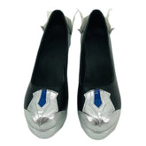 Genshin Impact Eula Cosplay Shoes - Authentic Project Wave Knight Cosplay Footwear for Anime Conventions - Halloweez