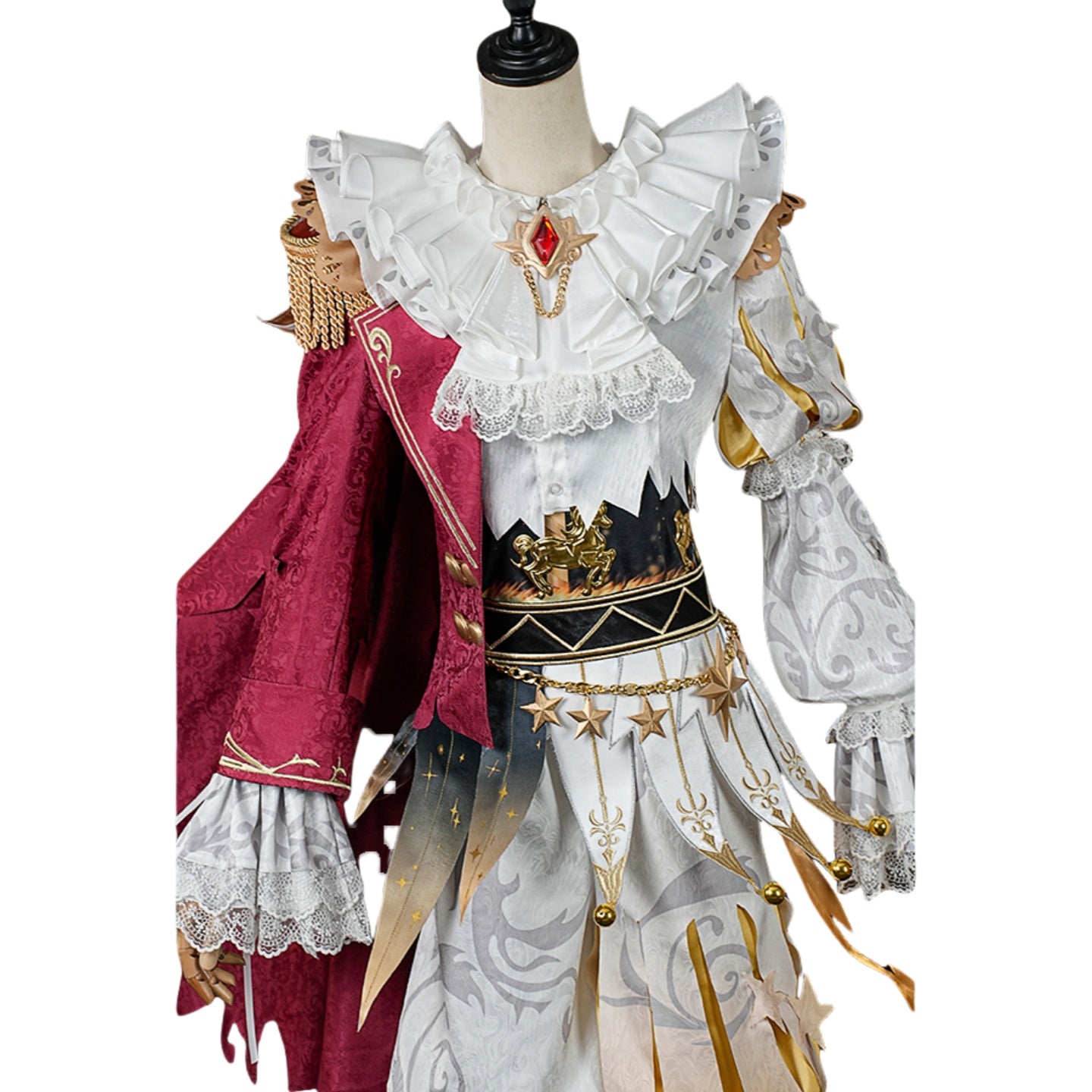 Identity V Noisy Star King Toy Merchant Crying Clown Cosplay Costume - Halloweez