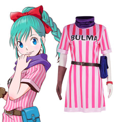 Dragon Ball Bulma Cosplay Costume for Girls - Anime Cosplay Dress for Halloween - Halloweez