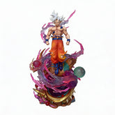Premium Glowing Goku Statue with Ultra Instinct Mastery - Dragon Ball Z Collectible