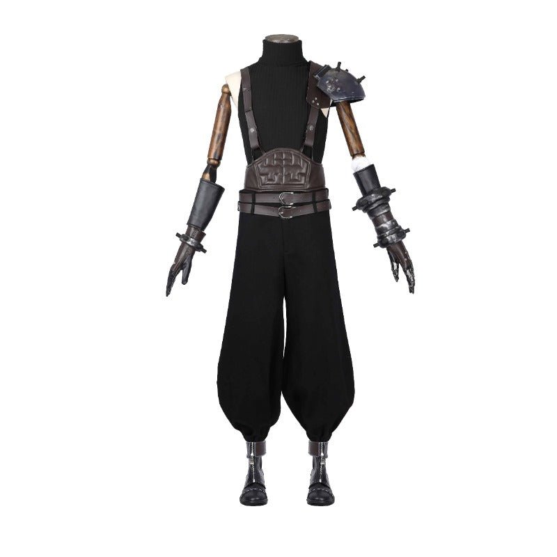 Halloweez Cloud Strife Cosplay Costume and Wig for Ultimate Halloween & Carnival Experience - Halloweez