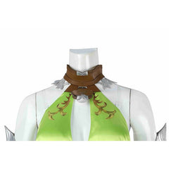 Halloweez Nophica Cosplay Costume - Elegant Green Long Dress for Special Events - Halloweez