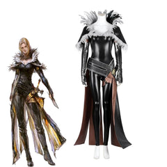 Halloweez Benedikta Harman Cosplay Costume - Women's Black Jumpsuit for FF16 Battle Uniform - Halloweez