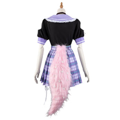 VTuber Host Hakui Koyori White Anime Cosplay Game Girl Plaid Skirt - Halloweez