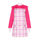 Enid Sinclair Wednesday Netflix Werewolf Girl Pastel Pink Blue Cosplay Jacket Product Description - Halloweez