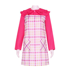 Enid Sinclair Wednesday Netflix Werewolf Girl Pastel Pink Blue Cosplay Jacket Product Description - Halloweez