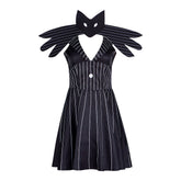 Christmas Nightmare Cosplay Dress Jack Skellington Genderbend Halloween Costume - Halloweez