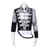 Michael Jackson Cosplay Costume, Superstar Stage Performance Outfit, Halloween Party Role Play Full Set - Halloweez