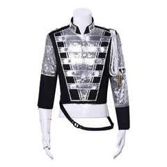 Michael Jackson Cosplay Costume, Superstar Stage Performance Outfit, Halloween Party Role Play Full Set - Halloweez