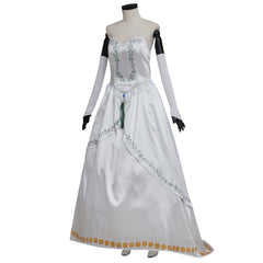 Halloweez Final Fantasy IX Garnet Cosplay Costume – Elegant White Wedding Dress for Women - Halloweez