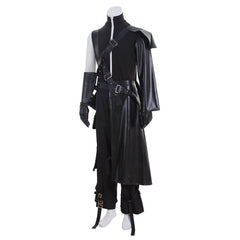 Halloweez Cloud Strife Cosplay Costume Full Set with Gloves, Cloak, and Belt - Halloweez