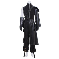 Halloweez Cloud Strife Cosplay Costume Full Set with Gloves, Cloak, and Belt - Halloweez