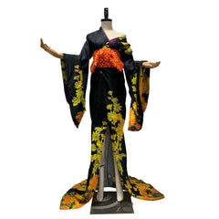 Halloweez Final Fantasy VII Remake Madam M Cosplay Costume - Exquisite Kimono Dress for FF7 Enthusiasts - Halloweez