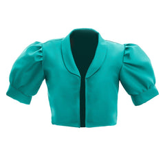 Halloweez Women's Steven Pearl Green Coat Jacket - Elegant Style - Halloweez