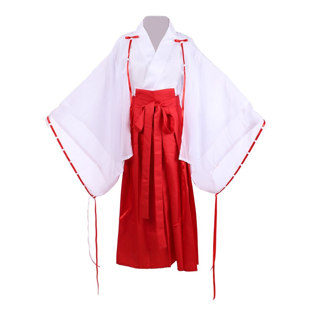Complete Halloweez Inuyasha Kikyo Cosplay Kimono Costume Set - Halloweez
