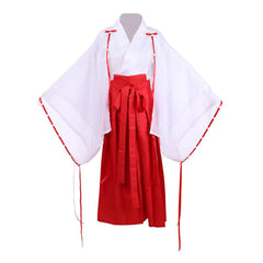 Complete Halloweez Inuyasha Kikyo Cosplay Kimono Costume Set - Halloweez