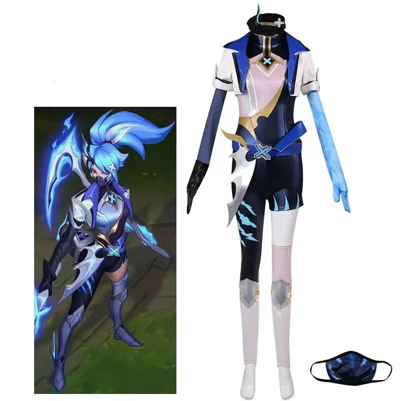 Stunning Akali Cosplay Costume for Women - Full Set for Halloween Parties and Cosplay Events - Halloweez