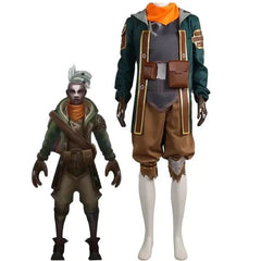 Halloweez Ekko Cosplay Costume Jacket Pants Uniform Full Set for Men - Authentic Arcane Look for Halloween Carnival - Halloweez