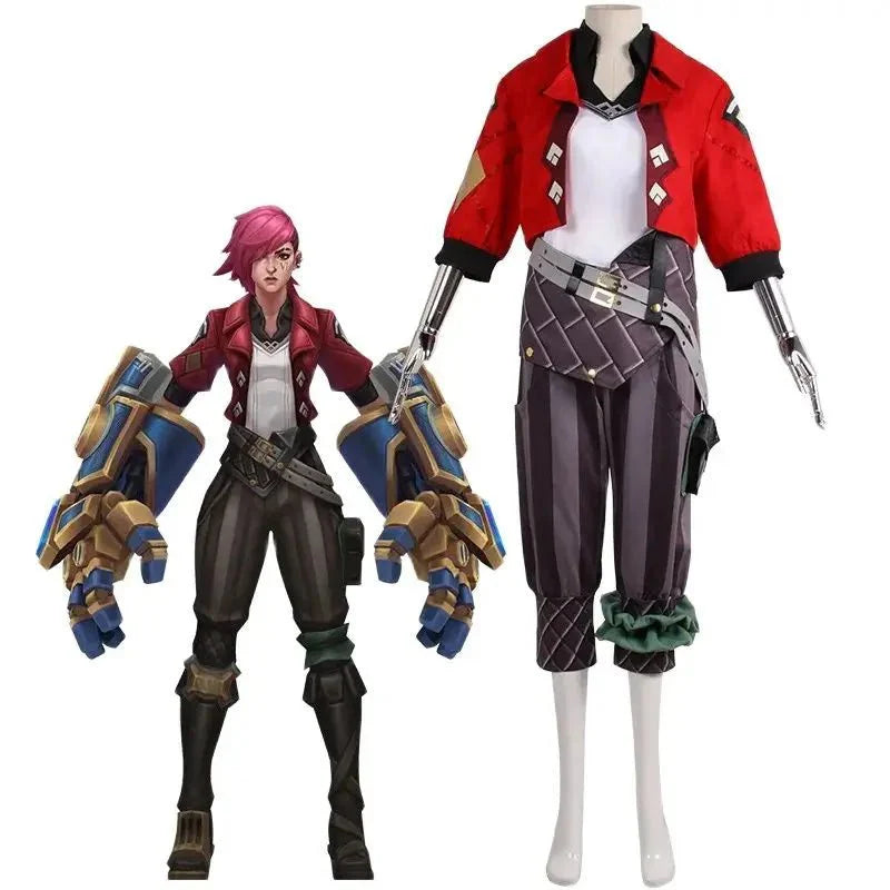 Game LOL Caitlyn The Sheriff of Piltover Cosplay Costume by Halloweez for Halloween Carnival Uniform Suit - Halloweez