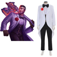 Halloweez Debonair Jayce Cosplay Outfit - The Defender of Tomorrow Uniform for Halloween Carnival - Halloweez