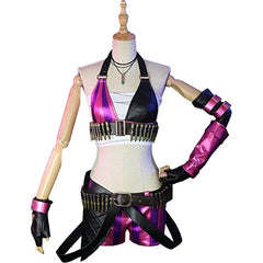 Game LOL Jinx Cosplay Costume - Sexy Battle of The Two Cities Rampage Suit for Halloween Carnival Party Outfits - Halloweez