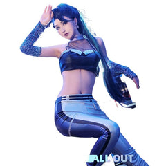 Stunning Halloweez KDA Kaisa Cosplay Costume for Women - Sexy Halloween Party Outfit - Halloweez