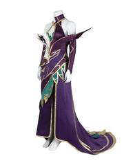 Stunning Halloweez Morgana Cosplay Costume Sexy Dress with Accessories for Women's Halloween Carnival Outfit - Halloweez