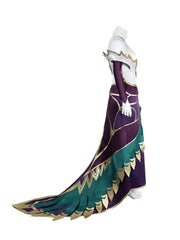 Stunning Halloweez Morgana Cosplay Costume Sexy Dress with Accessories for Women's Halloween Carnival Outfit - Halloweez