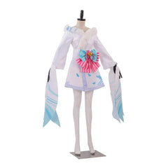 Halloweez Spirit Blossom Ahri Transform Cosplay Costume Adult White Dress Custom Made - Halloweez