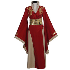 Embrace the Power with Halloweez's Cersei Lannister Red Dress Cosplay Costume for Women - Halloweez